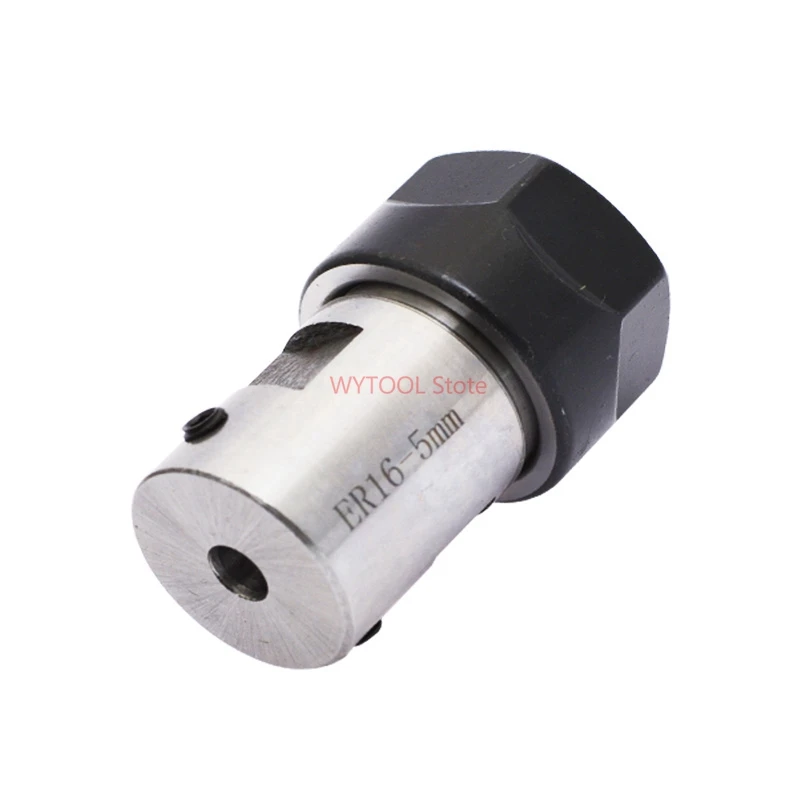 

ER16 Collet Chuck Motor Shaft Extension Rod Spindle Collet Lathe Tools Holder Inner 5mm 6 8 10 For CNC Milling Boring Grinding