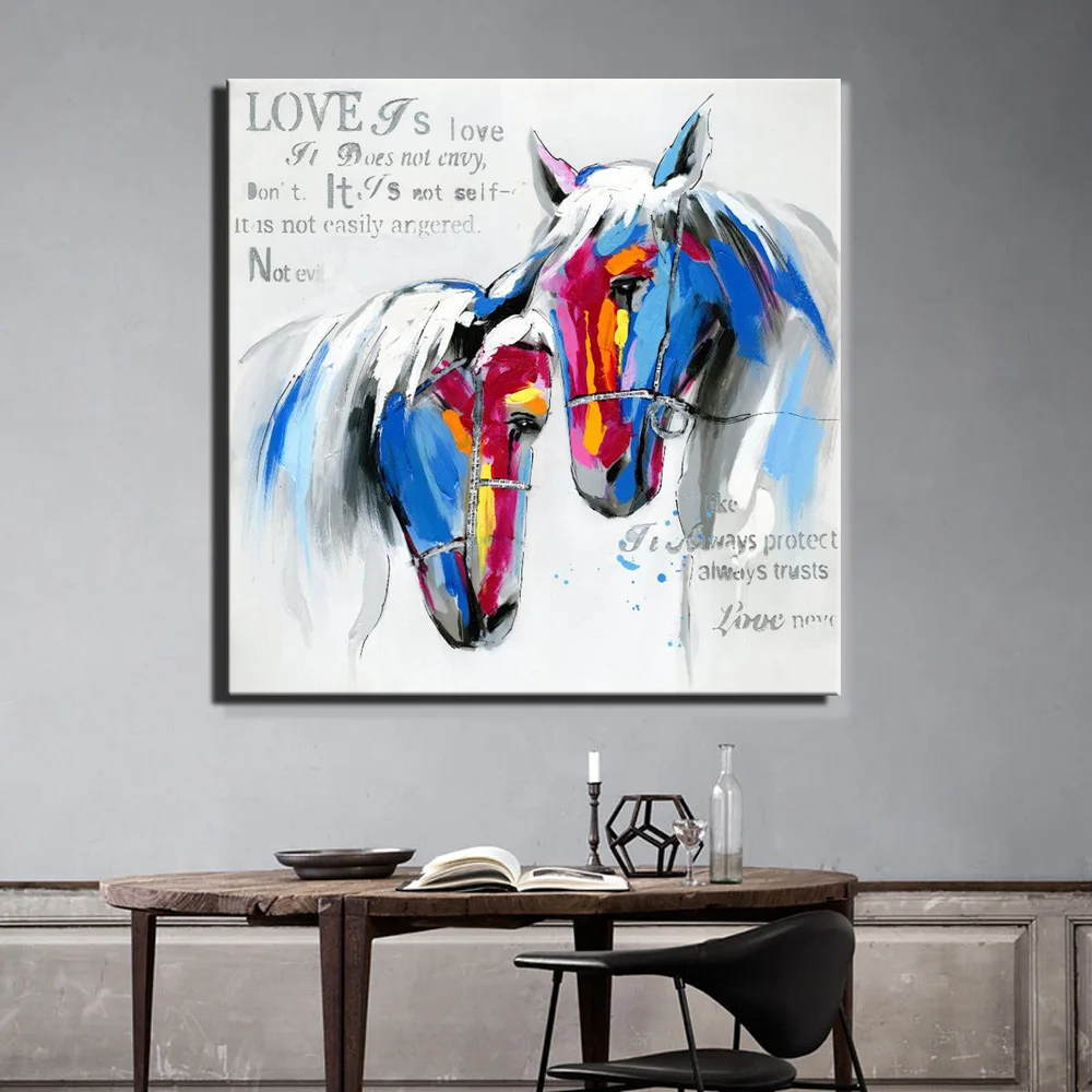 HORSE POP ART CANVAS PRINT PICTURE DESIGN VARIETY OF SIZES AVAILABLE