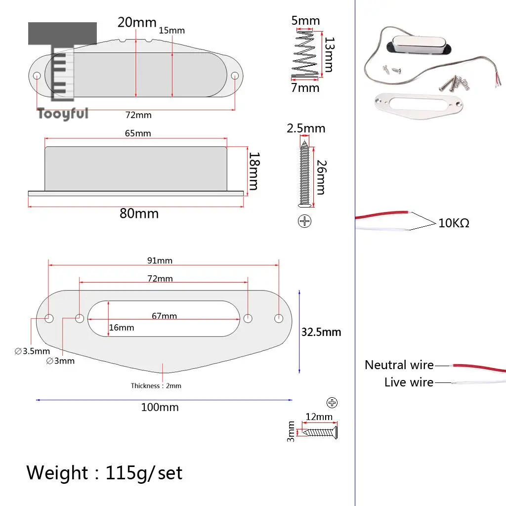 Tooyful Alnico 5 хамбакер Мост Комплект для чистого Винтаж TL Telecaster электрогитары Запчасти Аксессуары