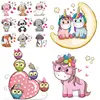 Cute Small Animal Iron on Patches Heat-sensitive stickers Owl Thermo Transfer for Clothes Unicorn Kids DIY Tops decor T-shirt E ► Photo 1/6