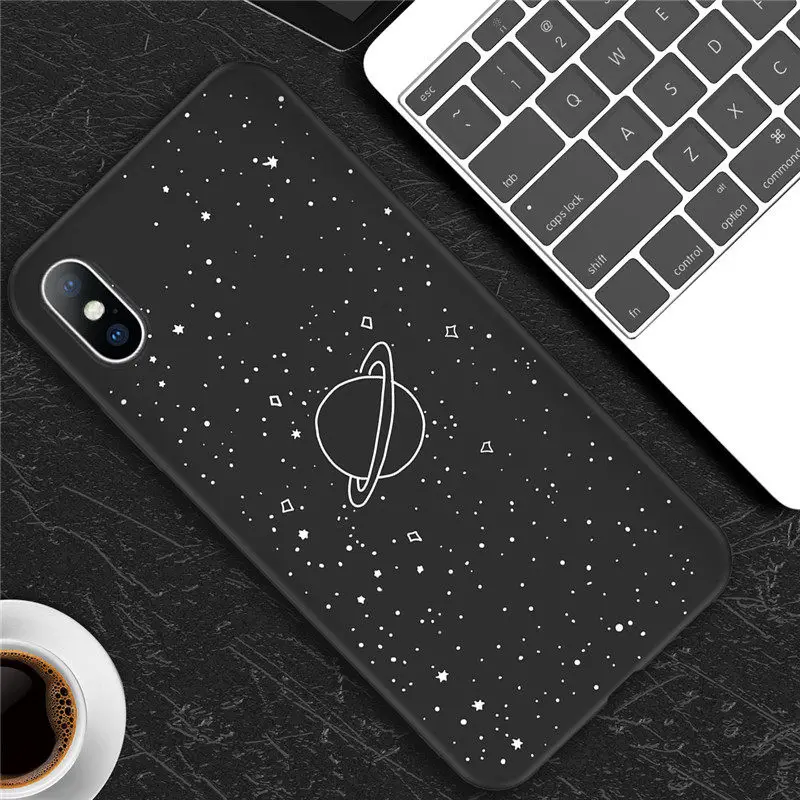 Ottwn силиконовый чехол для телефона для iphone X XS XR Xs Max 8 7 6 6s 5S SE Love Heart Space Stars Мягкий ТПУ чехол s для iphone 7 задняя крышка - Цвет: 0459