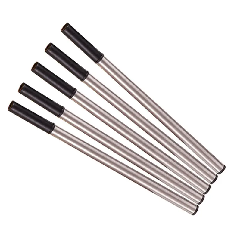 

REFILLS 5 PCS BEST MEDIUM NIB FOR ROLLER BALL PEN METAL SCREW TIP BLACK / BLUE INK FIT THE MB PEN except THE STAR WALKER MODEL