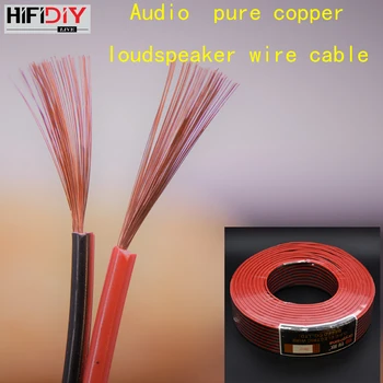 

HIFIDIY LIVE Speakers loudspeaker Wire Cable Audio line Cable DIY HIFI Fancier OFC Pure Oxygen-Free Copper 0.75 1.0 1.5mm Core