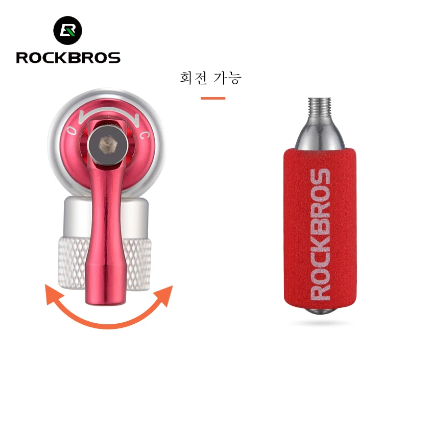 ROCKBROS мини насос для велосипеда портативный сплав СО2 надувной изолированный