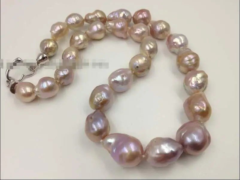 

Hot sell Noble- SHIPPING>>>@@ Wholesale price 16new ^^^^GORGEOUS Natural Rainbow 11-15mm Furrow Kasumi pearl Necklace