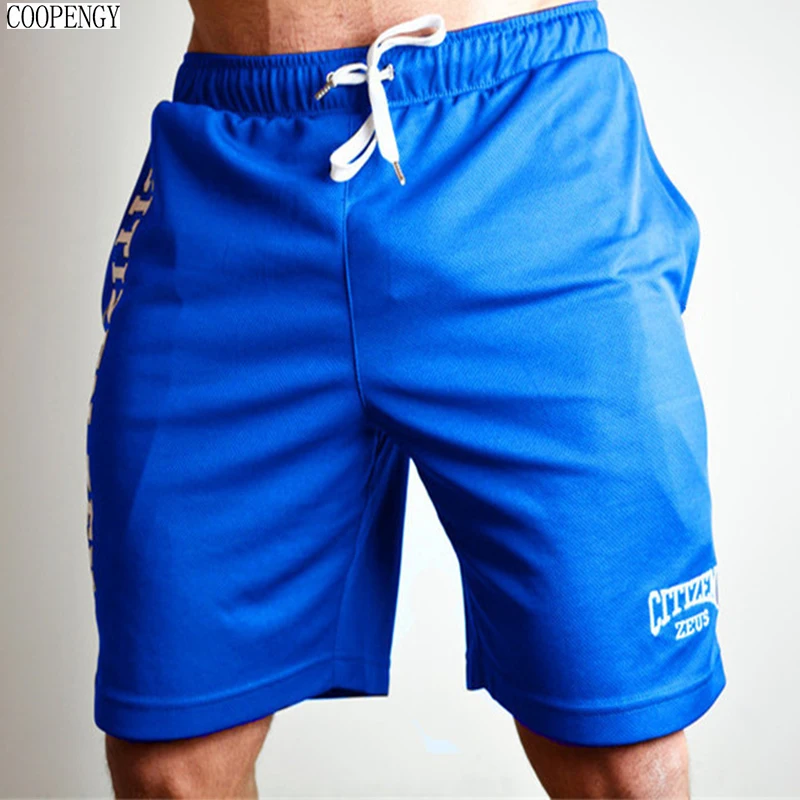 COOPENGY new mens shorts gyms Fitness Bodybuilding fashion Casual