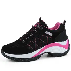 Джип Для женщин Бег обувь увеличивающая рост размер 42 Для женщин Открытый спортивные дышащие кроссовки сетки Для женщин Mountain спортивная