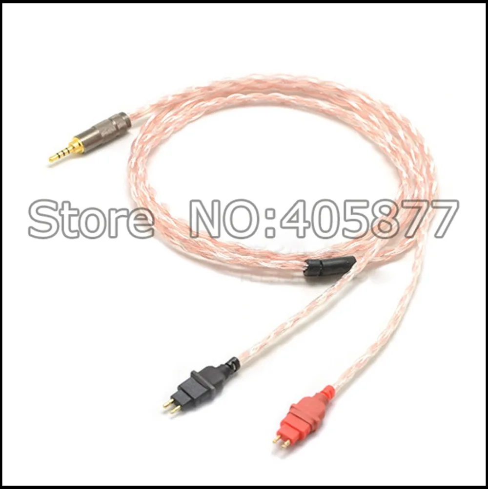 Бесплатная доставка 2 м 5N OFC Чистая медь HD580 HD600 HD650 HD25 1 II кабель для