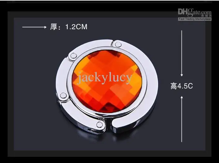 Портативная мэджик кристалл зеркало раскладной мешок крюк портмоне сумочка крюк вешалки гельдеровости Mix цвет