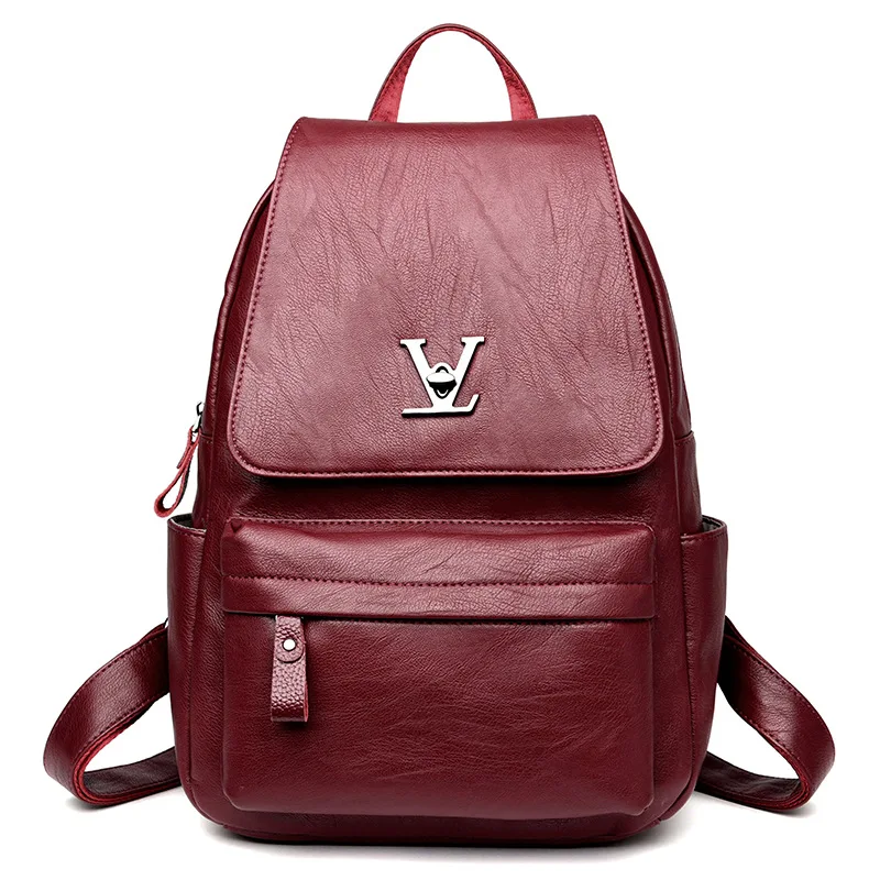 

Summer 2018 New Women's Bag, College Style Women's Backpack, Student Lock Backpack