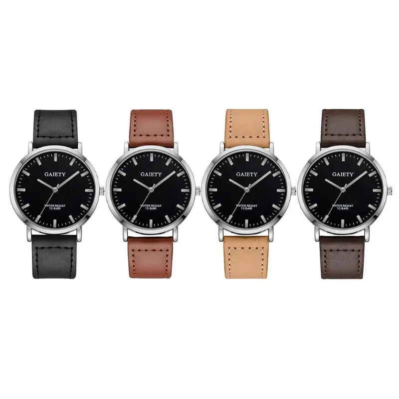 

GAIETY Brand Luxury Men Watches10BAR Watterproof Casual Quartz Sports Wristwatch Leather Strap Male Business Clock Watch