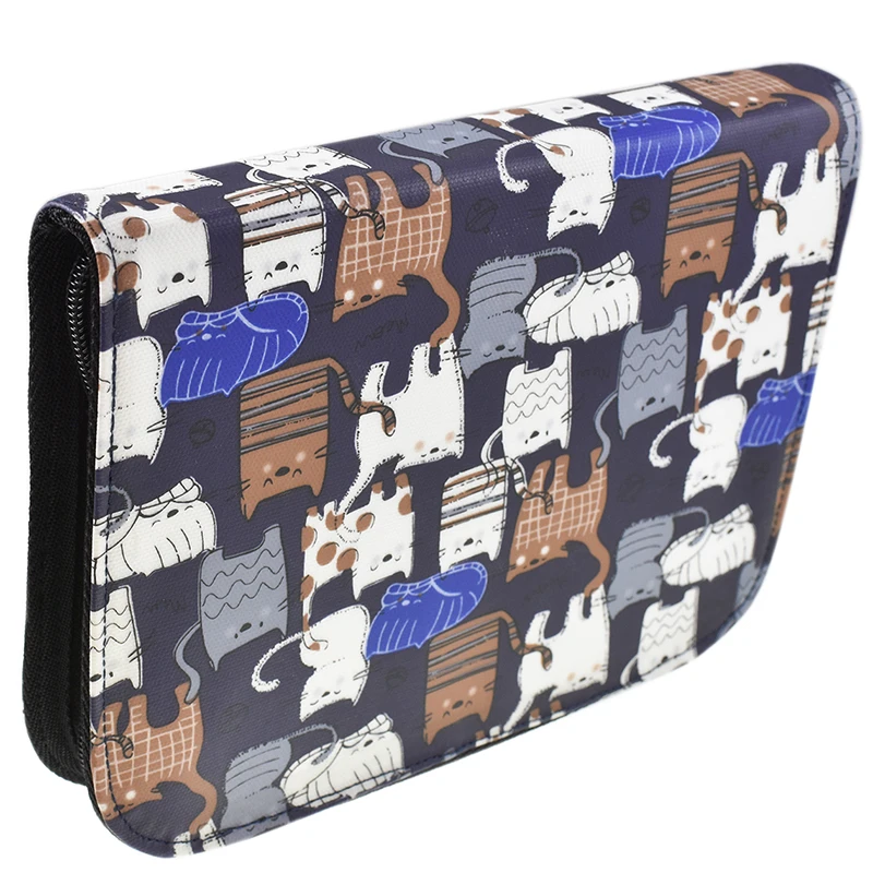 Новейшая вязаная сумка с крючком милые кошки стильная сумка для хранения пустая коробка Набор для вязания чехол сумка-Органайзер для шитья спиц инструмент