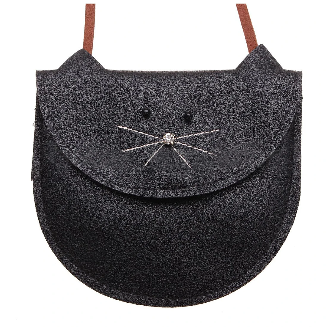 TEXU/Милая Детская сумка через плечо для девочек в форме кошки с изображением котенка; маленькая Детская сумка через плечо; сумка-мессенджер