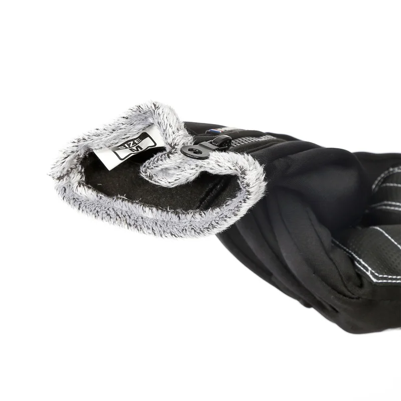 Горячая 1 пара водонепроницаемые флисовые мужские женские лыжные перчатки размера плюс ветрозащитные тепловые перчатки с сенсорным экраном для спорта на открытом воздухе перчатки для сноуборда