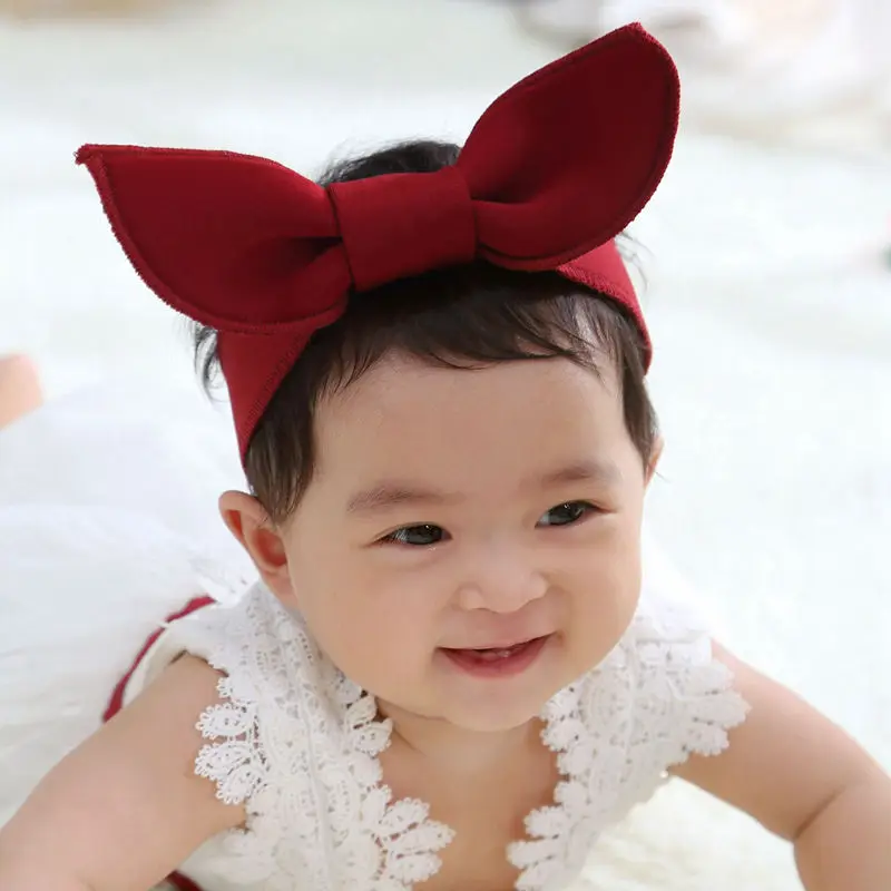 Adjustable Hair Accessories Cute Rabbit Ears Hairbands Baby Band Cartoon Headwraps Headband Multicolor Girls Turban HB180 | Аксессуары