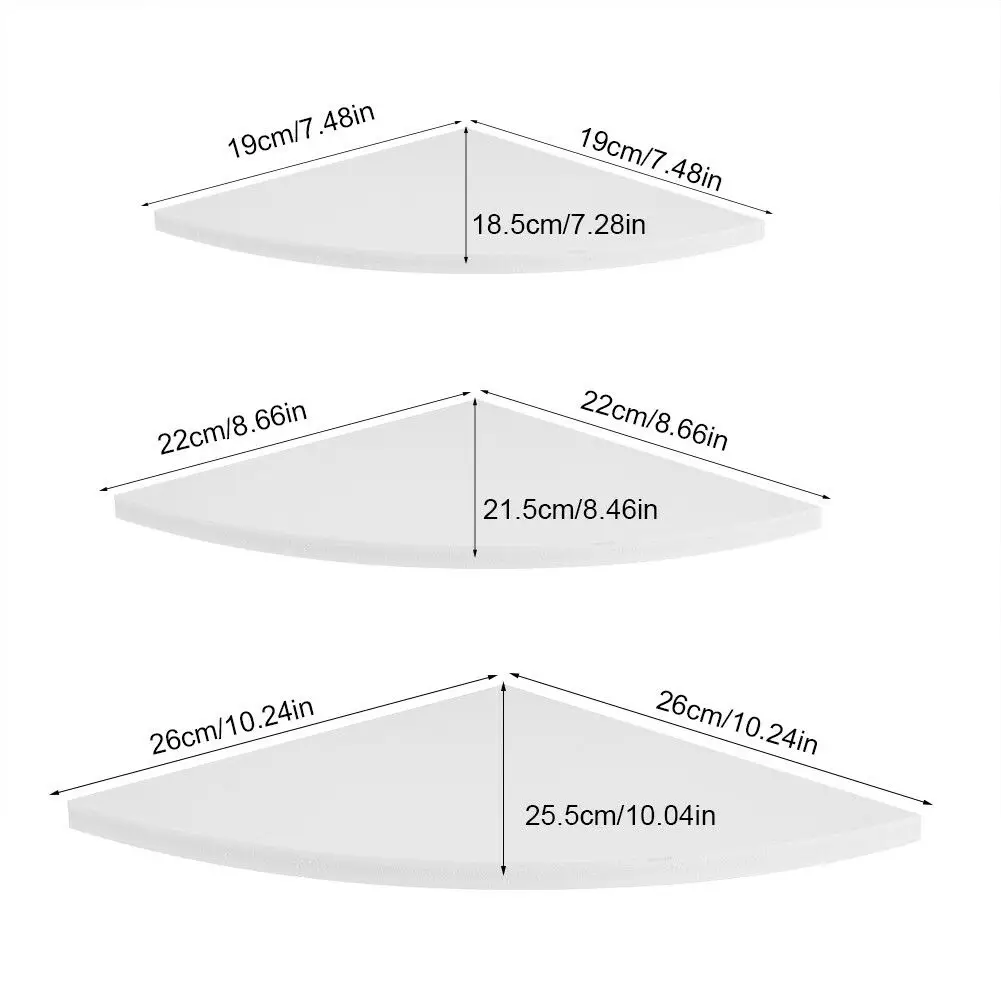 3 шт./компл. плавающий настенная полка угловая настенный шкаф для хранения Ванная комната держатель для душа Дома книжная полка полки для хранения