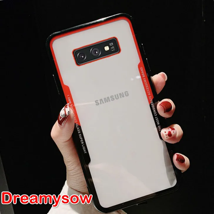 

Soft TPU Acrylic PC Case For Samsung Galaxy A70 A50 A40 A30 A20 M20 M30 Productive Case For S10E S10 S9 Plus A6 A7 A9 2018 Cover