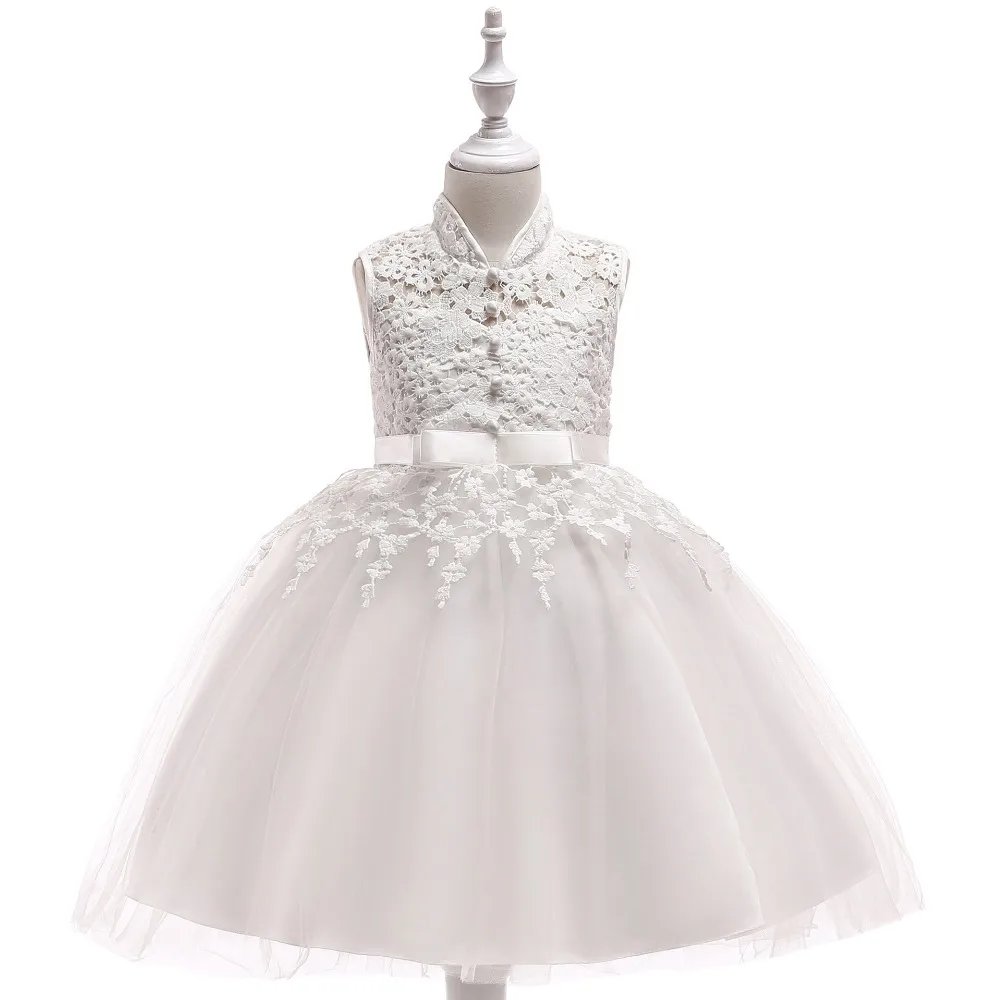 

Flower Girl Dresses For Weddings Ball Gown Cap Sleeve Tulle Appliques Bow First Communion Dresses For Little Girls
