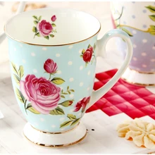 300 ML, taza de té bone china, Taza de cerámica beauty cafe, tazas de café de regalo de boda divertidas, taza elegante vintage nespresso, hogar