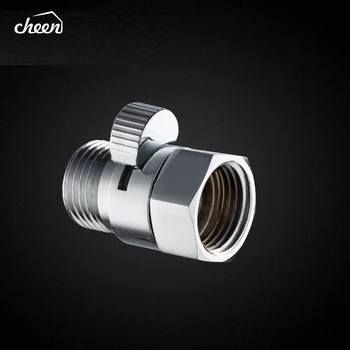 

Cheen Brass Chrome Shower Heads Sprayer Shattaf Bidet Switching Faucet Cartridges Shut Off Valve Shower Hose Flow Control Valve