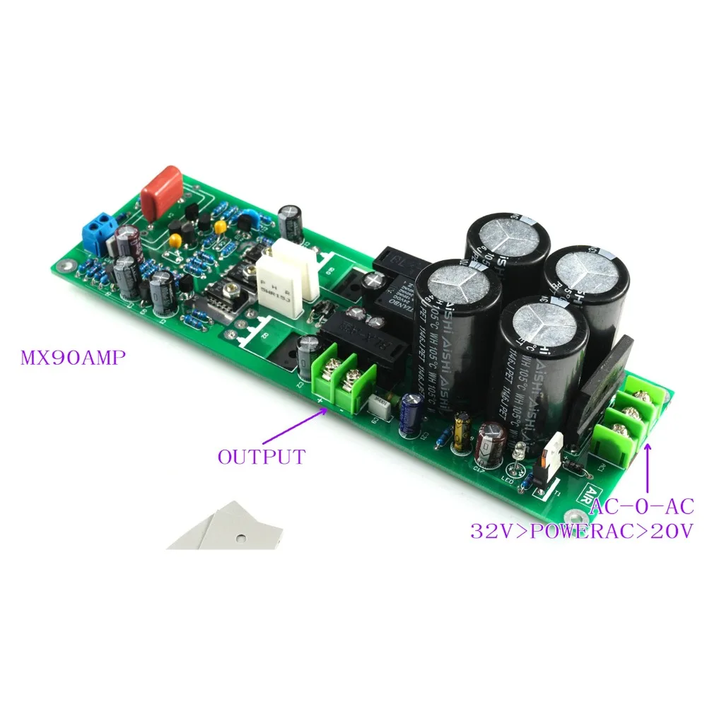 

1pc MX90 Mono Power Amplifier Finished Board with Rectifier Power Protection Relay ONSEMI0302G 0281G by LJM