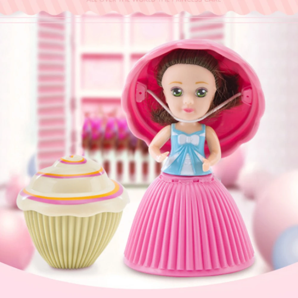 Kawaii кекс куклы принцессы 9 см сюрприз кукла Deformable Bonecas игрушки для детей подарок
