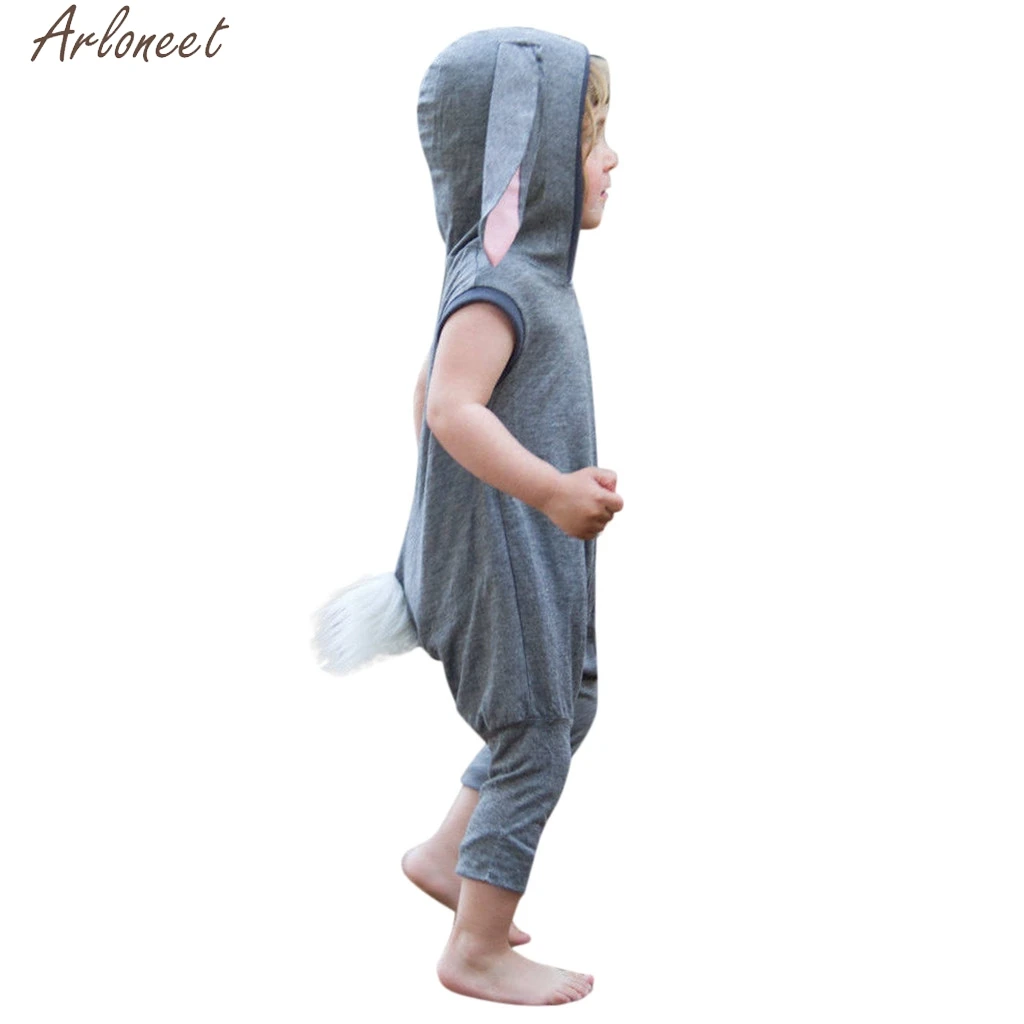 ARLONEET Малыш для маленьких девочек одежда без рукавов для мальчиков с кроликом Банни; Пасхальный комбинезон комбинезоны мягкие на ощупь костюмы 19Apr26 P35