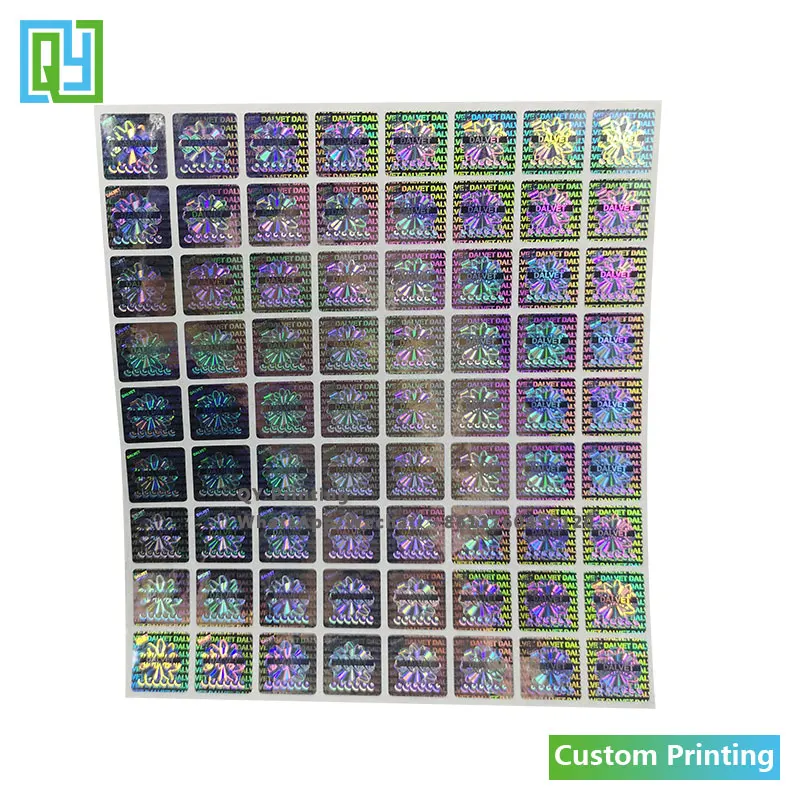 Рисунок 4 - серебристые 3d-наклейки-голограммы