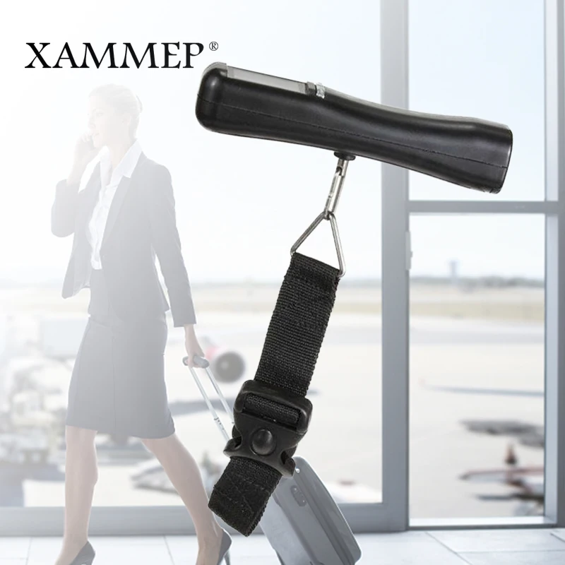 Electronic Scale Mini Digital Hanging Fishing Luggage Scale 50kg/0.1kg LCD Portable Hand Held Scale Travel Suitcase Xammep