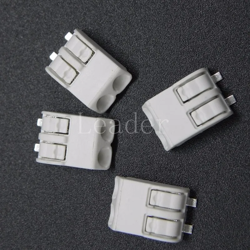 1000 pcs/lot 2 pin LED SMD Wiring Terminal Block, PCB Wire Cable Connector, Push in Lighting