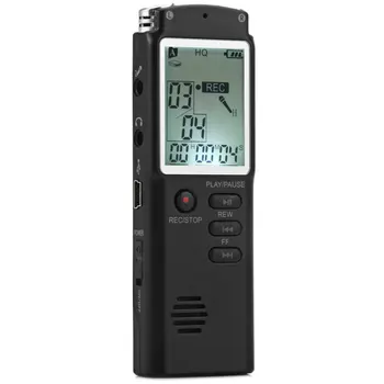 

8GB High Fidelity rofessional Real-Time LCD Display Voice Recorder Dictaphone With MP3 Audio Voice Memo Digital Player Function