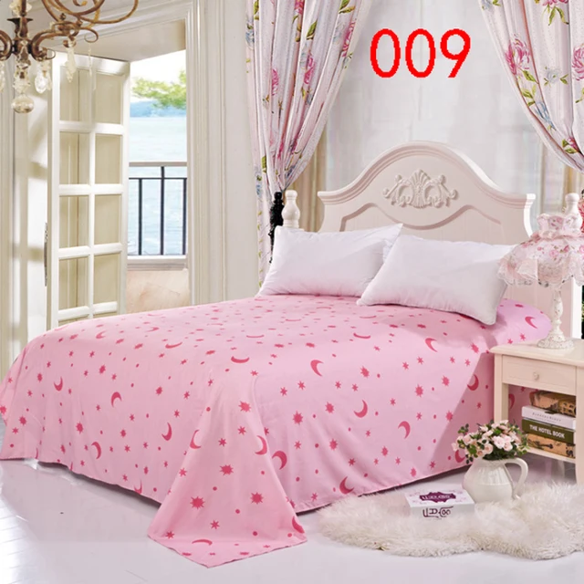 flat sheets pink moon stars polyester 1pcs twin full queen bed queen flat sheet