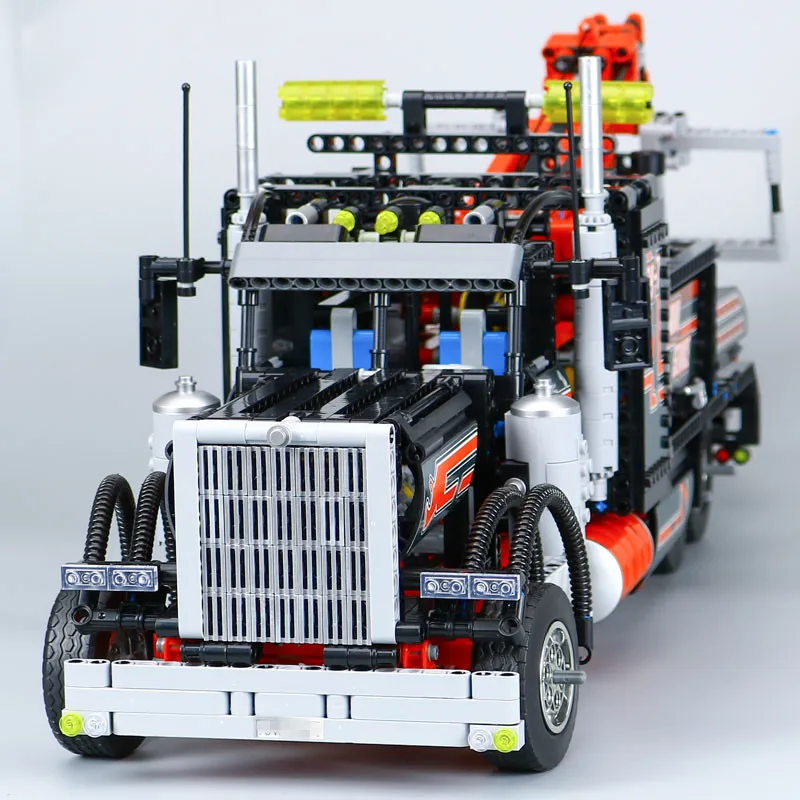Lepin 20020 Technic Mechanical Ultimate Series The American Style Heavy Container Trucks Set 8285 Building Blcoks Bricks Toys american-blocks-toys : image Lepin 20020 Technic Mechanical Ultimate Series The American Style Heavy Container Trucks Set 8285 Building Blcoks Bricks Toys american-blocks-toys