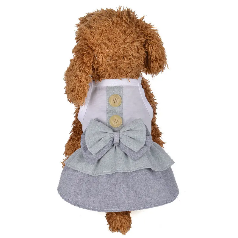 Vestido Pet Dog Dresses For Small Dogs 2018 Summer Cotton Princess Dog