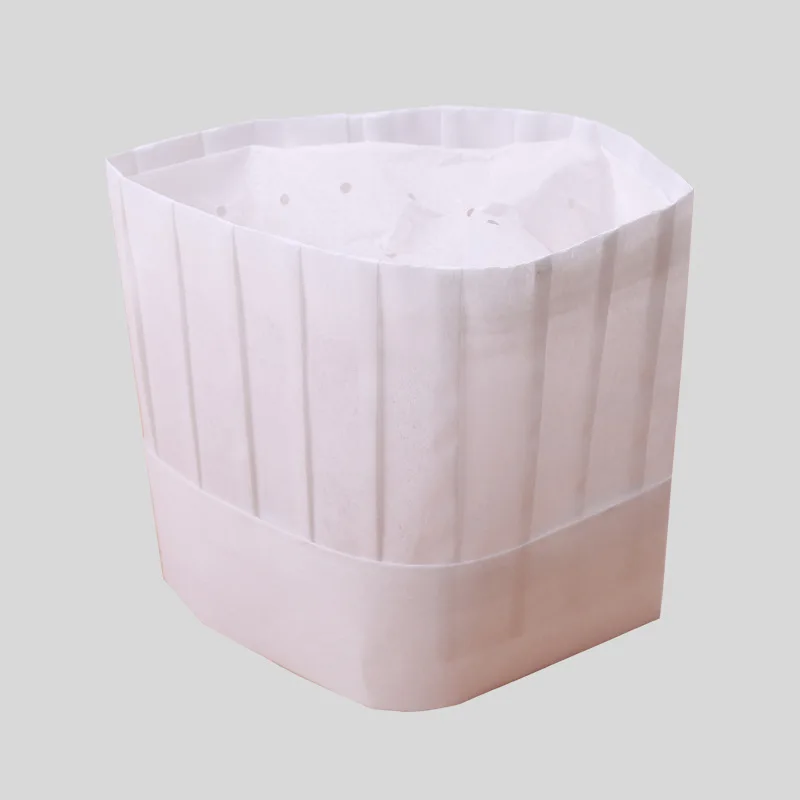 

Cross-border for one-time working cap hotel chef kitchen chef hat non-woven chef hat wholesale