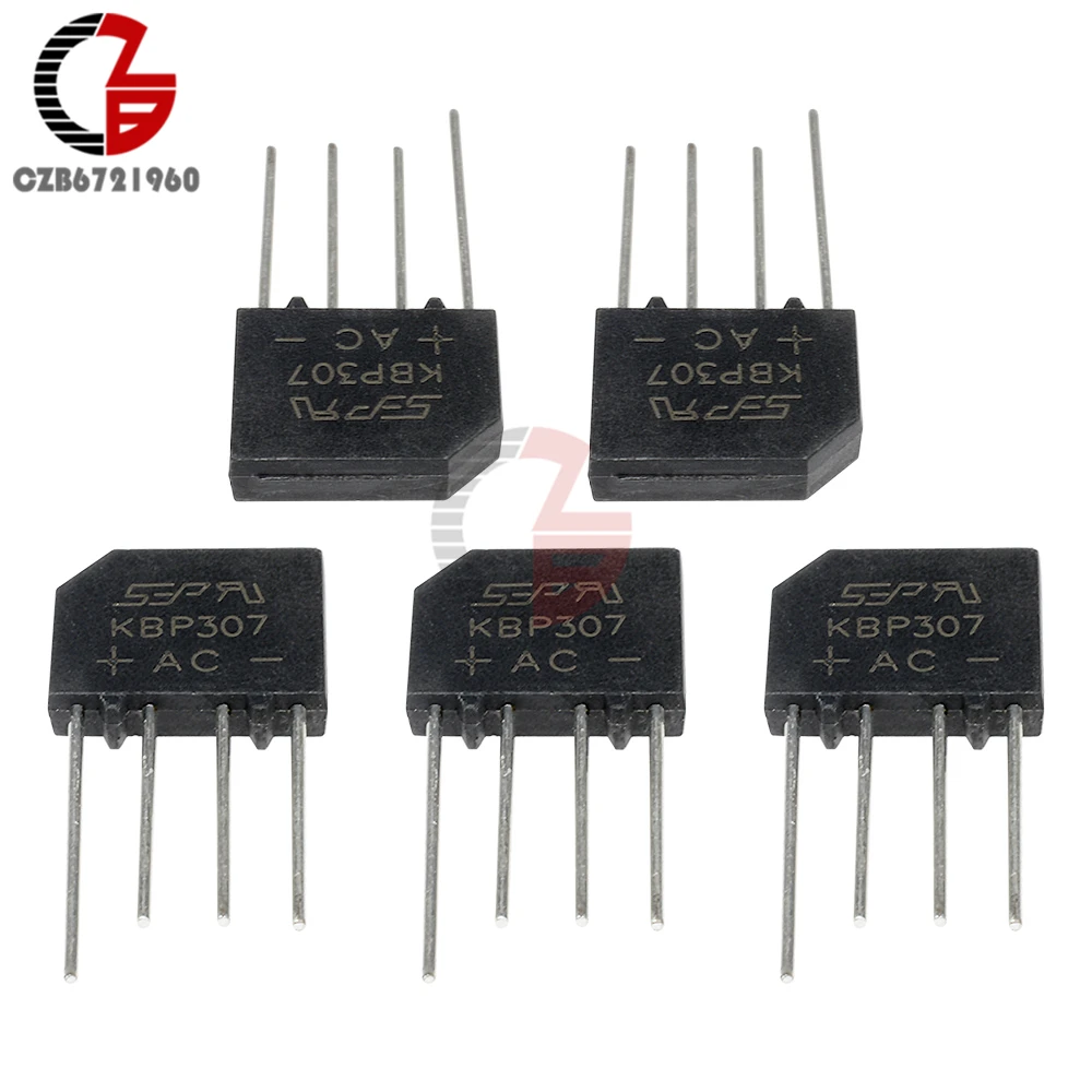 10 шт. выпрямитель KBP307 Φ bridge 3A/700V IC|Детали генератора и аксессуары| |