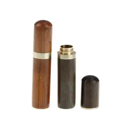 1 шт. дерево Pill ящики Blackwood/палисандр Capsule Case Pearwood ручной работы ремесло Открытый товары для дома