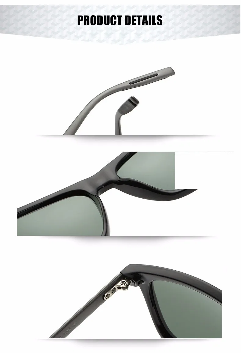 FONHCOO брендовые дизайнерские классические новые алюминиевые солнцезащитные очки, мужские модные очки для вождения, для отдыха, UV400, солнечные очки