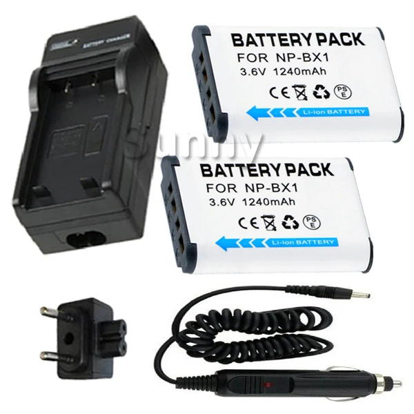 

Battery (2) + Charger for Sony Cyber-shot DSC RX1,RX1R,RX100,RX100 II, WX300,WX350, HX50V,HX60V,HX300,H400,HX400V Digital Camera