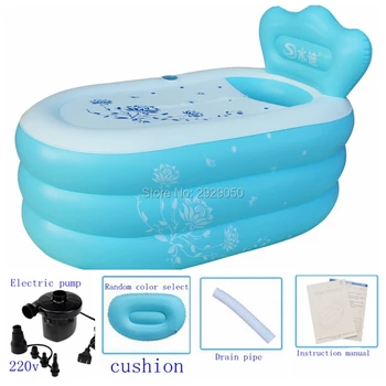 

Size 150*90*48cm with pump Thickening Adult Inflatable Bathtub,Folding Ttub,Portable Bathtubs,Child Bath Basin