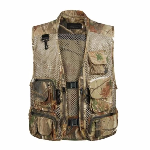 1 Piece Multi-pocket Mesh Photography Real Three Camouflage