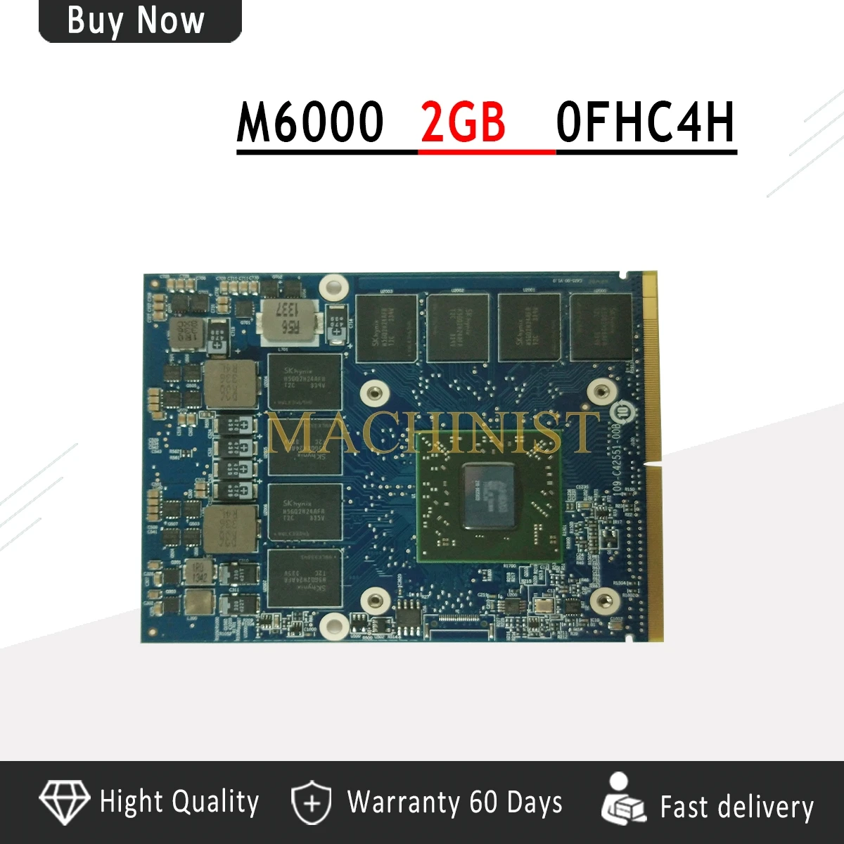 

FirePro M6000 2GB Graphics VGA Card FHC4H 0FHC4H CN-0FHC4H 216-0835033 for Precision M4600 M4700 M6600 M6700