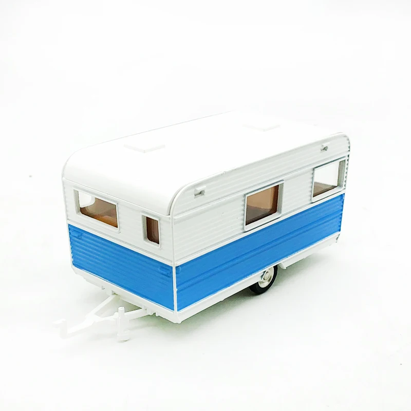 New Special Die Cast Metal 1/43 Caravan Trailer Model Collection Of Static Furnishings Toys For Children |