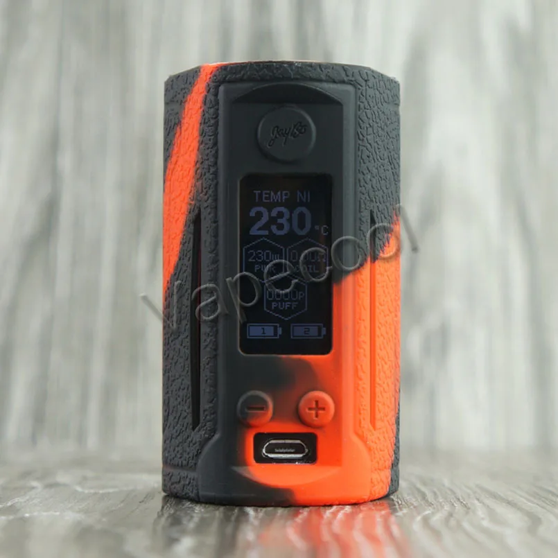 Чехол WISMEC Reuleaux RX GEN3 с двойным покрытием и силиконовым кожаным рукавом, нескользящий чехол для Vape Reuleaux RX GEN3 Dual 230W Box Mod