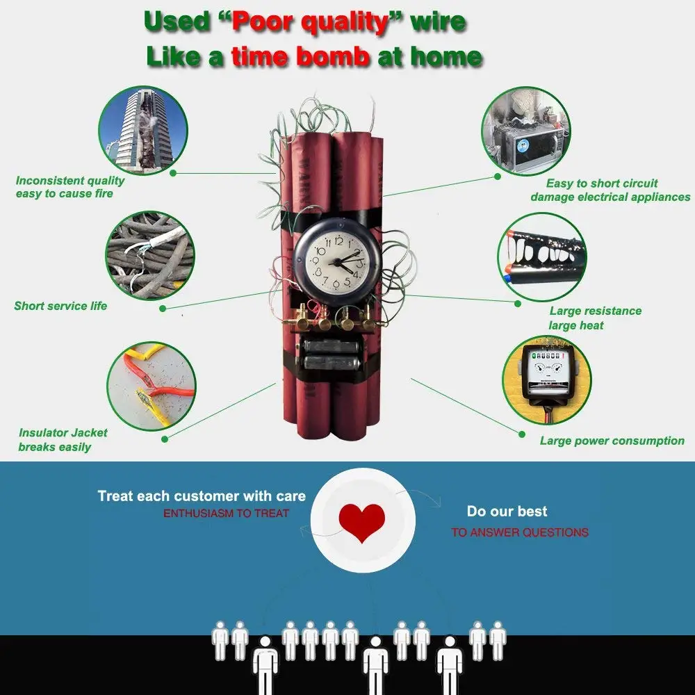 10 Gauge Electrical wire Marine Grade Primary wire Cable High Voltage 1000V  Automotive high temperature wire battery cable 10 AWG Stranded of Tinned