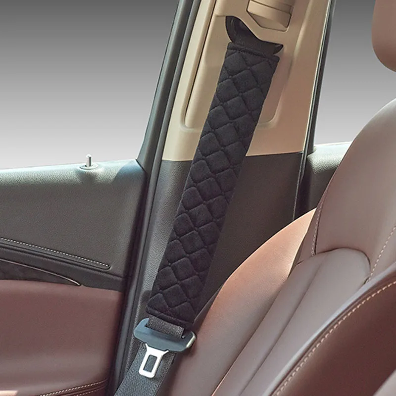 

Car Seat Belt Shoulders Pads Covers Warm Plush For Ford Focus 2 3 Fiesta Mondeo Kuga Citroen C4 C5 Skoda Octavia Rapid Superb