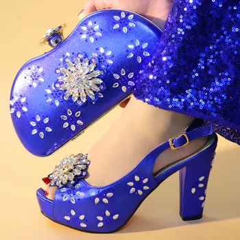 

Latest Women Shoes and Bag Set In Italy African Shoes and Matching Bags Italian Shoes and Bag Set African Sets 2019 High Heels