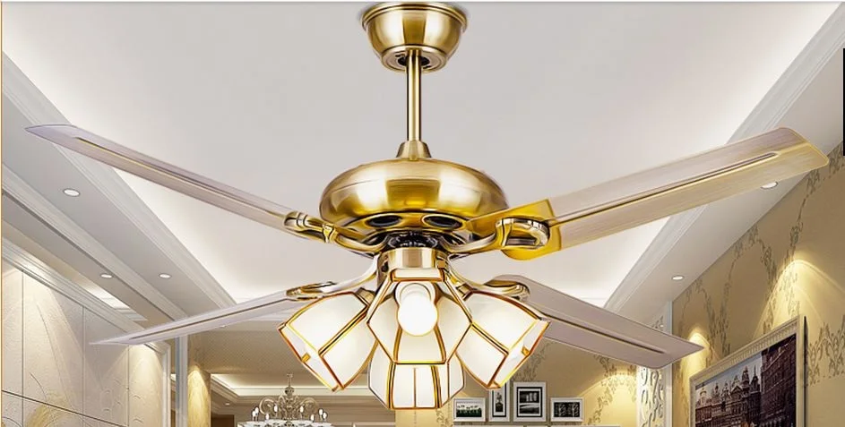 European antique simple fashion fan chandelier fan light modern bedroom