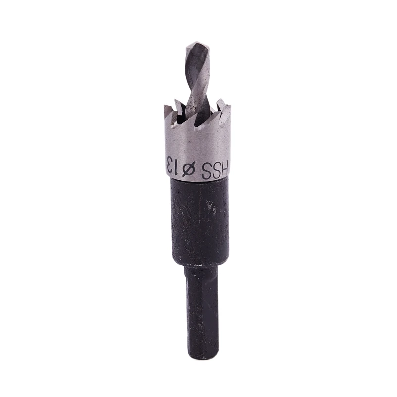 Черный HSS вал 5 винтовое сверло 13 мм режущий инструмент отверстие пилы с шестигранным гаечным ключом