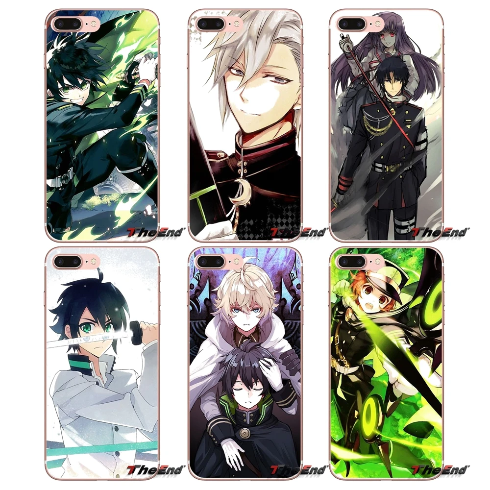 Мягкий чехол для HTC One M7 M8 A9 M9 M10 E9 Plus Desire 630 530 626 628 816 820 Motorola G G2 G3 Anime Owari no Seraph |